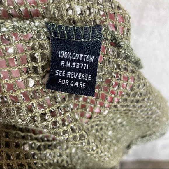 Kaktus open knit art to wear cardigan sweater green women’s small lagenlook - Picture 10 of 11